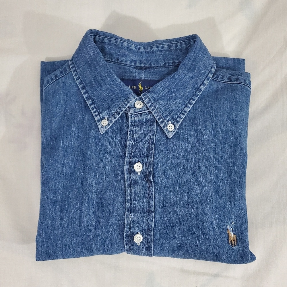 POLO RALPH LAUREN Denim Button Up Casual Shirt